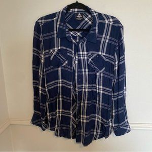 OAK  FORT Black Batwing Shirt Size Small